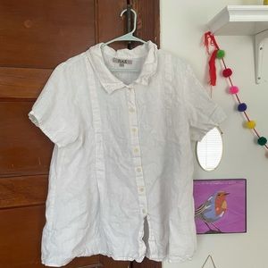 Flax 100% linen button down